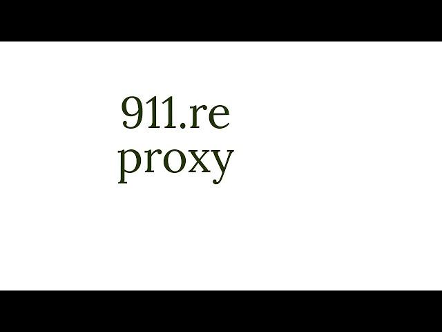 How To Buy and Use 911.re Proxy 2022