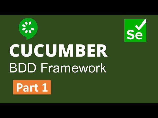 Part 1: Selenium with Java+Cucumber(BDD) Framework Development from Scratch