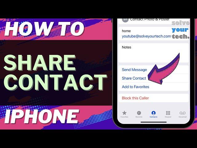 iOS 17: How to Share a Contact on iPhone