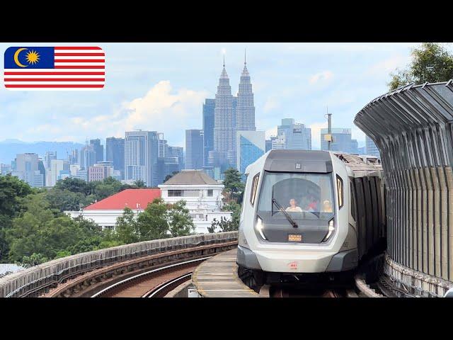  Exploring Kuala Lumpur: A Cab Ride on the MRT Kajang Line・Malaysia 4K