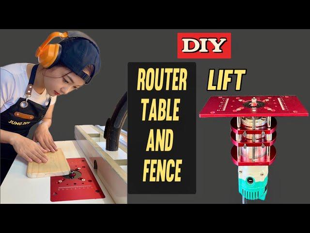 I Add A Router Lift To My Table Saw And Fence With Dust Collection | DIY Router Table