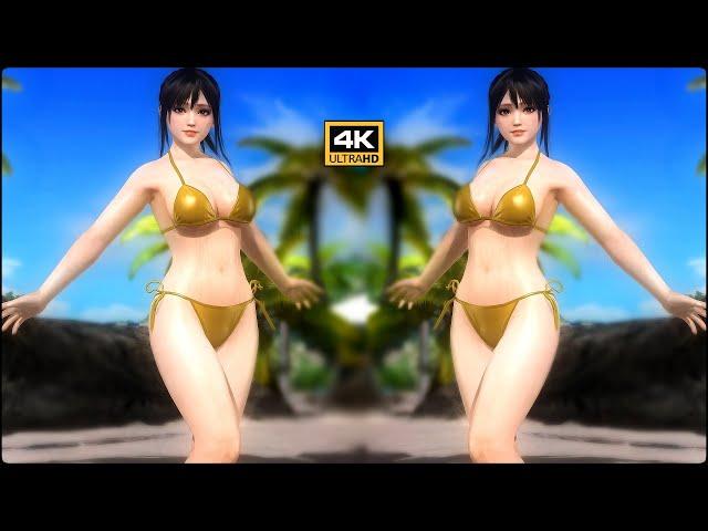 DOA 5 Honoka Golden Bikini mod 4K [ NEFFEX - Soldier ] [Copyright Free]