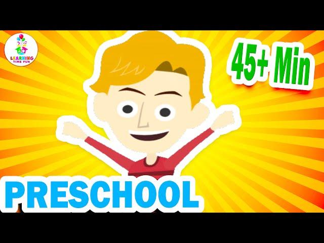 FUN PRESCHOOL LEARNING for KIDS! (Learn ABC's, Colors, Feelings, Opposites, Phonics & More)