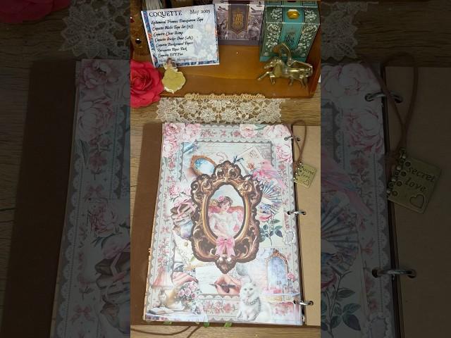 Creative Art Journaling | Using Cora Crea Crafts -Croquette Box! #scrapbooking #artjournalideas