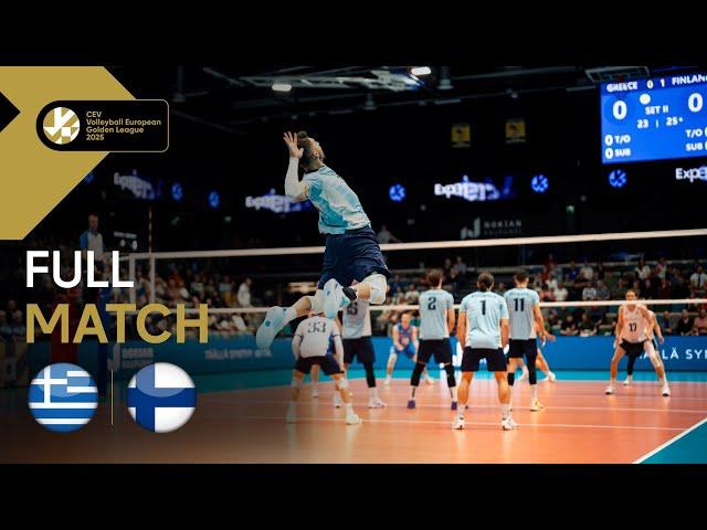 Full Match | Greece vs. Finland - CEV Volleyball European Golden League 2025 | Men