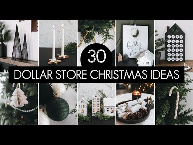 30 BEST Dollar Store Christmas DIY Ideas | Modern + Scandinavian Christmas Decorations