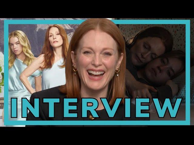 JULIANNE MOORE INTERVIEW on ECHO VALLEY with SYDNEY SWEENEY | SIRENS was shot last summer