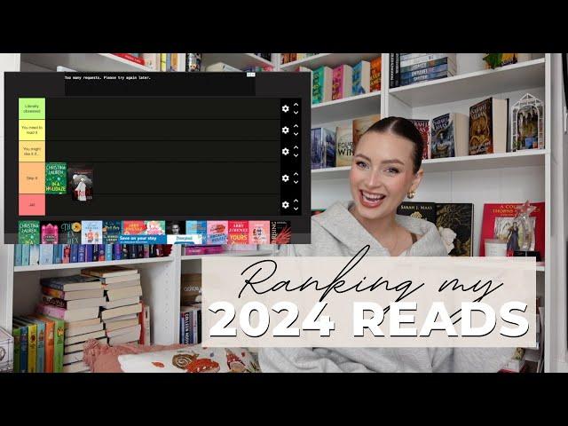 2024 READING RECAP: Ranking every book I read in 2024