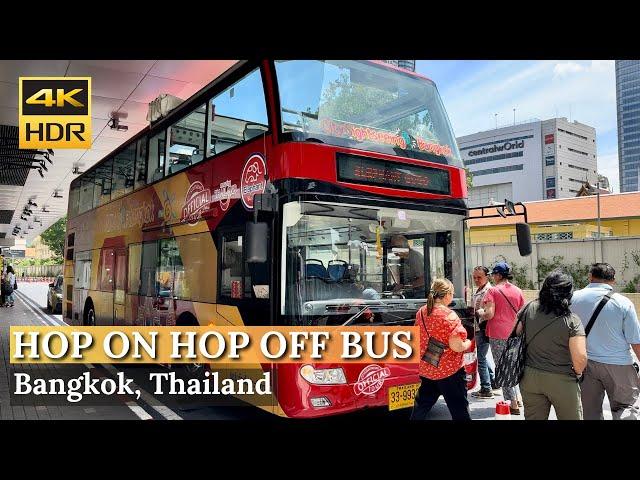 [BANGKOK] Hop on Hop off Bangkok Bus Tour "Just Only 2 Hours All Around Bangkok"|Thailand [4K HDR]