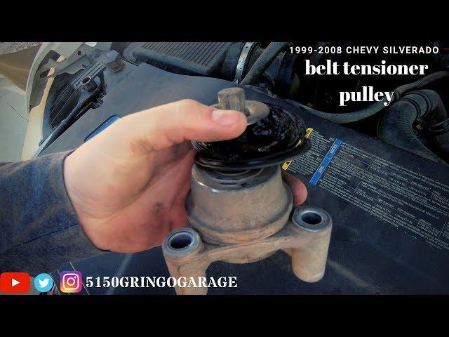 How to change belt tensioner or pulley on 99-08 silverado/tahoe/sierra