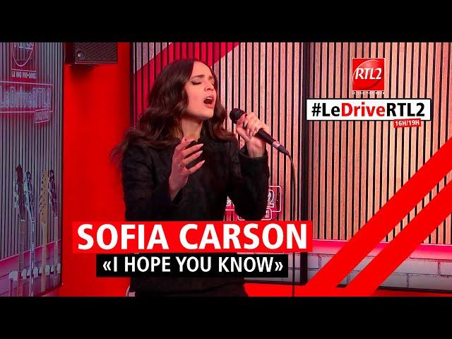 Sofia Carson interprète "I Hope You Know" dans #LeDriveRTL2 (21/02/24)