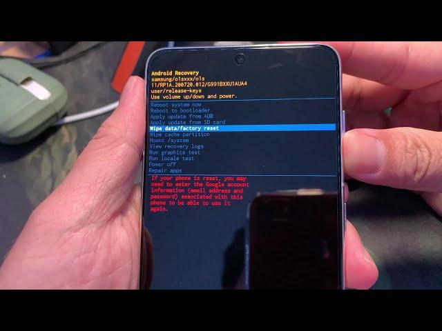 How to Hard Reset Samsung Galaxy S21