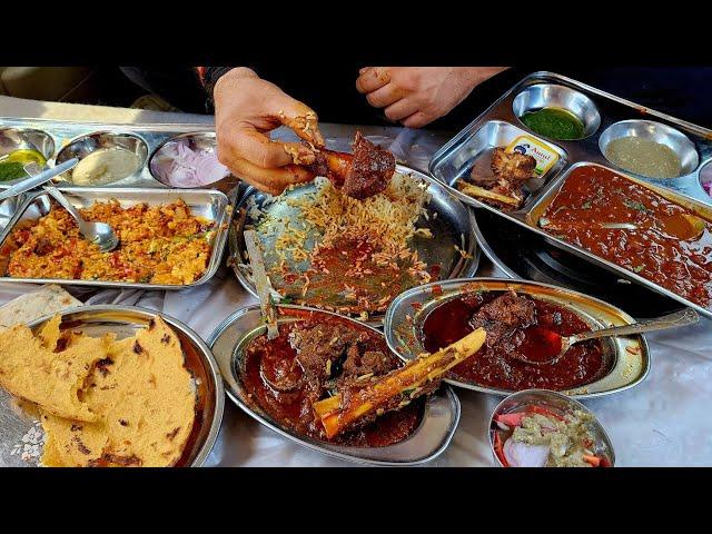 Sheeru Fouji Bhai Ke Dhaba Ka Desi Chicken Aur Mutton Chawal Aur Makki ki Roti | Jammu food tour