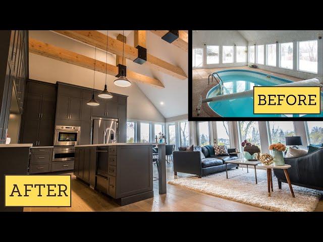 Indoor Pool House Transformation | $1.45 Mil Luxury Home Renovation