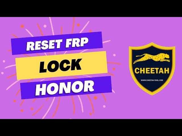 Reset FRP Lock on Honor Phones! Remove FRP on Honor X6a in Preloader Mode with Cheetah Tool Pro