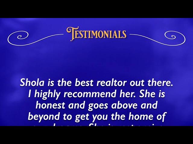 Shola Nagy Testimonials