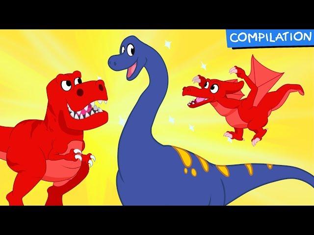 Morphle Dinosaur Adventures - Pterodactyl, T-Rex, Ankylosaurus Videos for Kids