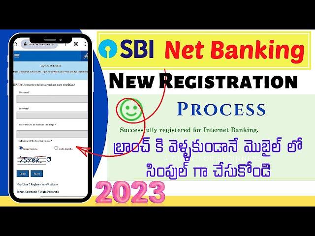 sbi net banking new registration process 2023 in telugu |sanjeev btech