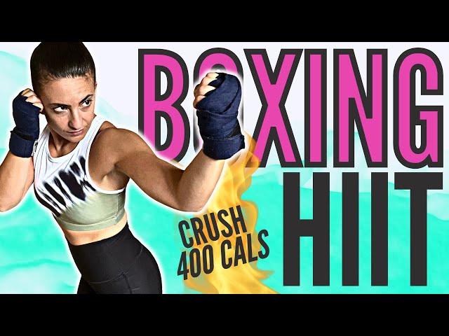 400 Calorie Crushing Cardio SHADOW BOXING HIIT Workout (20 Minutes) //SYLVIA NASSER