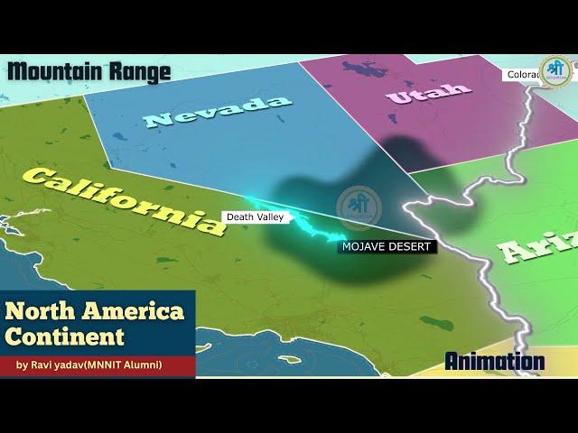 Most important Desert in north America continent | World MAP 3D Animation | UPSC, PSC