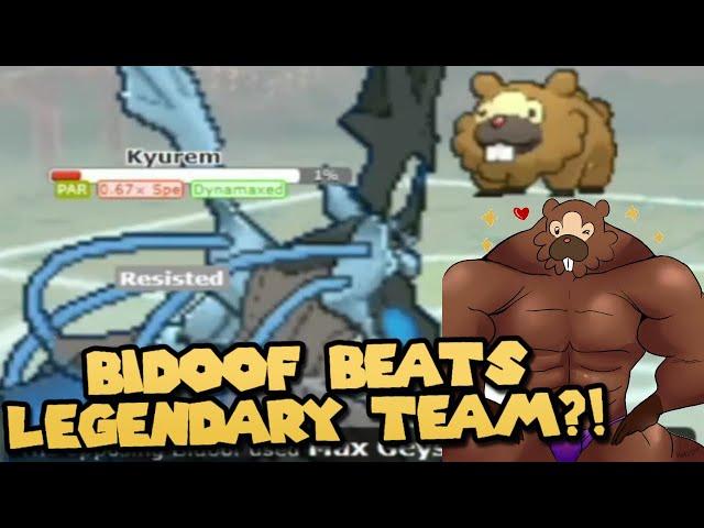 BIDOOF WINS Versus FULL LEGEND Team?! #shorts