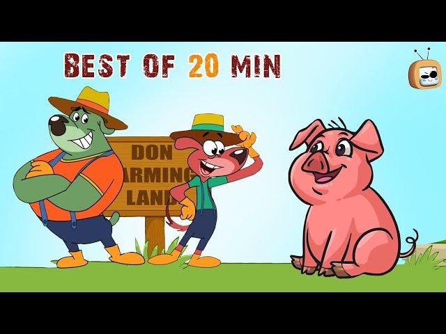 Best of 20 Minutes |  Don Farming Land | Compilation | Rat-a-Tat | Cartoon For Kids | ChotoonzTV