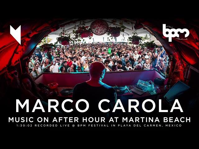 Marco Carola: Music On After Hour at Martina Beach - Playa del Carmen, Mexico. The BPM Festival