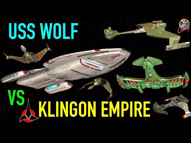 USS Wolf (Achilles Class) VS All Major Klingon Ships - Star Trek Starship Battles