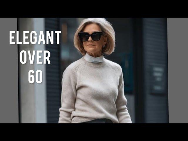 Cozy and Chic AUTUMN Outfits for Women Over 60 | Natural Older Women 50+60+70+