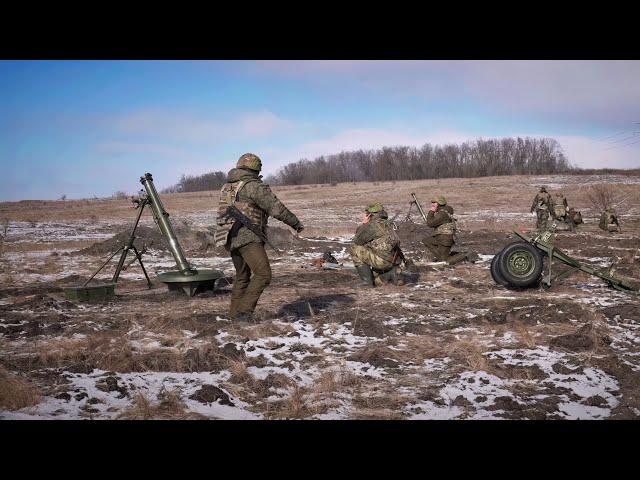 Military tactics: A video with real footage of 120-mm mortars in Ukraine in 2023