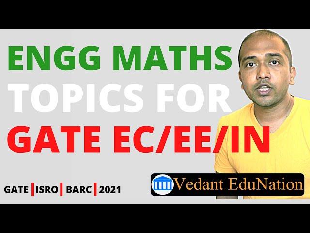 GATE ECE 2021 MATHEMATICS TOPICS (EE & IN) | Topic-wise marks distribution and weightage
