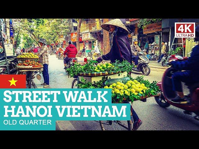 STREET WALK in HANOI Vietnam [NON-STOP] 4K Day+Night