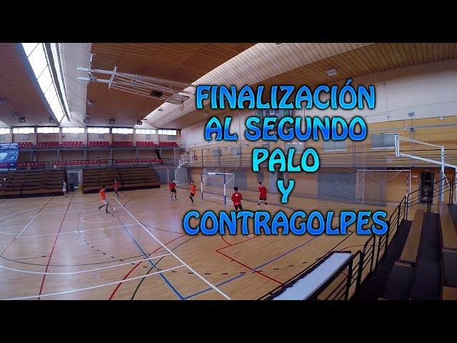 Ejercicios de finalización al segundo palo y contragolpes en Fútbol Sala | Futsal attack drills