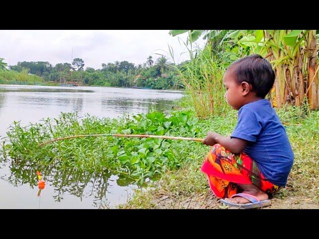 best hook fishing 2021|little boy hunting fish by fish hook from beautiful nature (part-03)