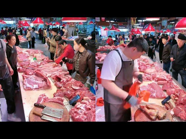 Cut pork and sell pork December 2