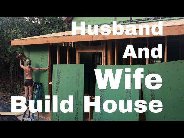 DIY Debt Free Cabin Build. Part 5 More walls, roof and sheathing.