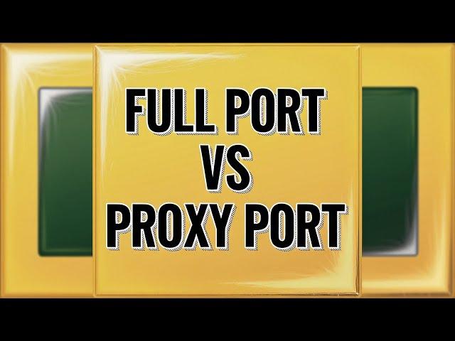 Full Port vs Proxy Port (SysML)