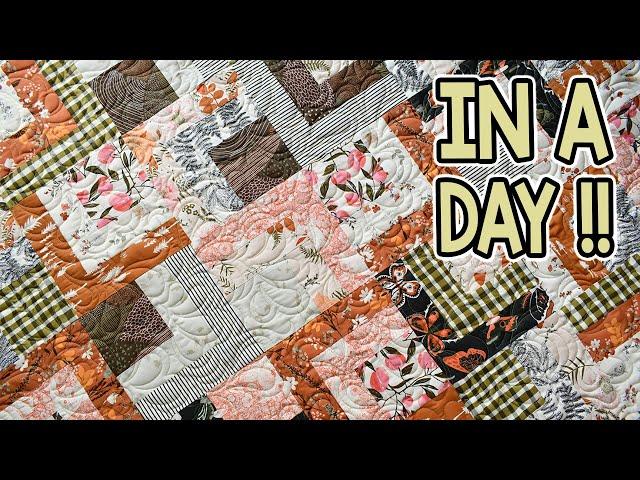 Layer Cake Log Cabin | Layer Cake ONLY | Quick Easy Quilt Pattern | Earthly Traditions Quilt Series