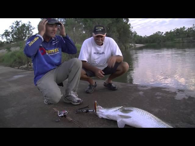 Fishing for Metre Barra with shallow Divers - Reel Action TV