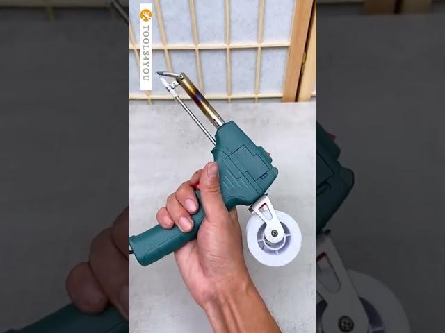 Soldering iron with automatic tin wire