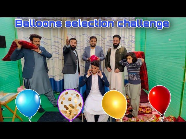 Balloons selection challenge #5 |zindabad vines | Pashto funny video