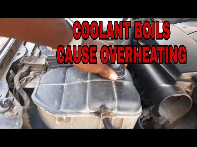 Car coolant boils makes car to overheat || EASY FIX