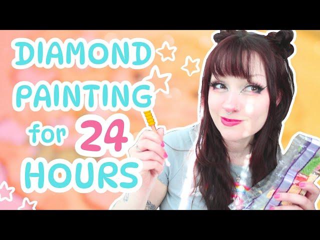 Can I Become a DIAMOND PAINTING PRO IN 24 HOURS? | Trying A New Craft Vlog - Shaiyeh