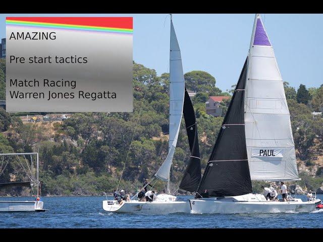 Amazing prestart tactics - match racing