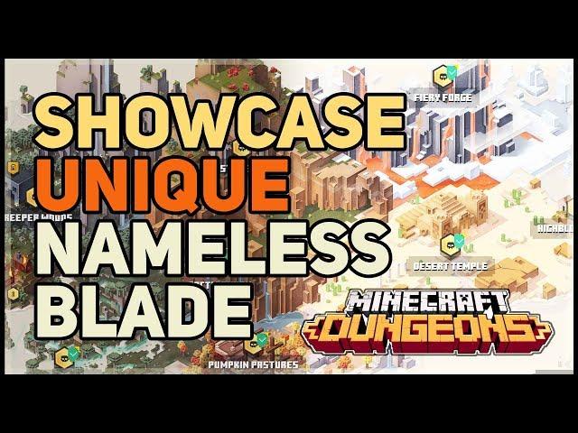 Nameless Blade Unique Minecraft Dungeons Showcase