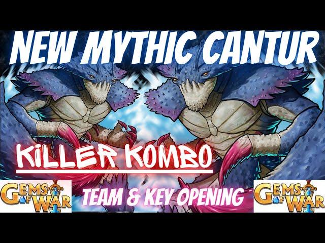 NEW MYTHIC Cantur TEAM & Key Opening | Gems of War New Mythic for June 2023 CANTUR!