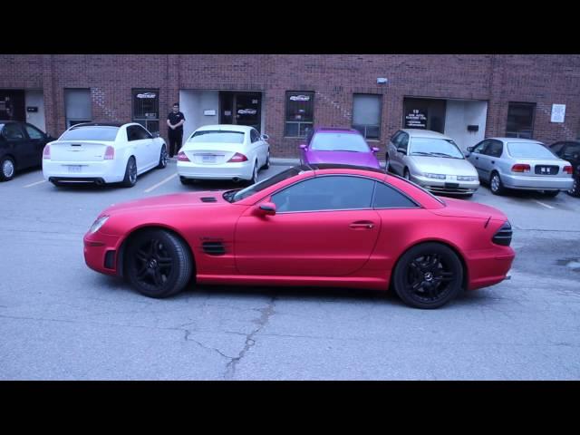 Matte Red Chrome Mercedes Benz SL65 by ReStyle It - Wrapped To Perfection