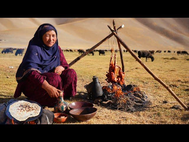 Shepherd Mother Roasted Chicken Recipe | Shepherd Life | Village life in Afghanistan