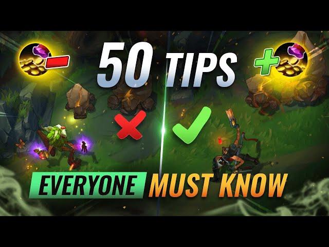 50 INCREDIBLE Tips & Tricks EVERYONE Must Know - League of Legends Season 11