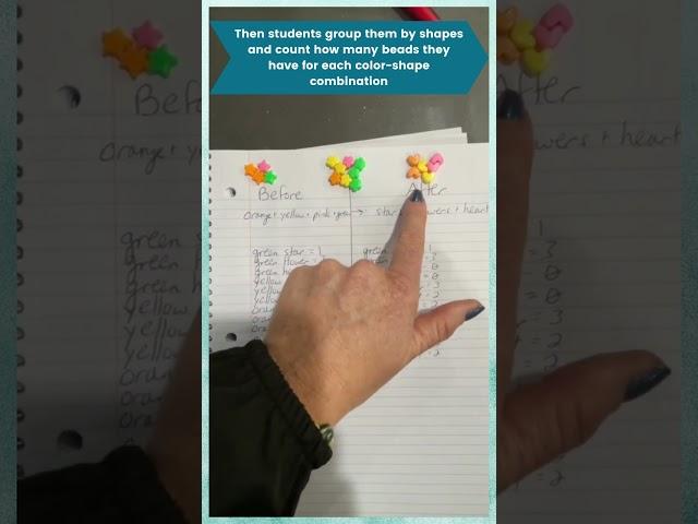 conservation of matter with beads introduction activity #shorts